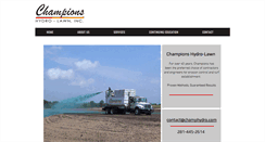 Desktop Screenshot of championshydrolawn.com